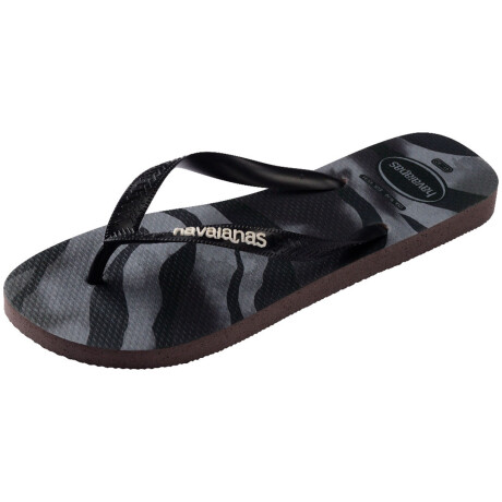 Sandalias de Hombre Havaianas Top Camu Negro - Gris