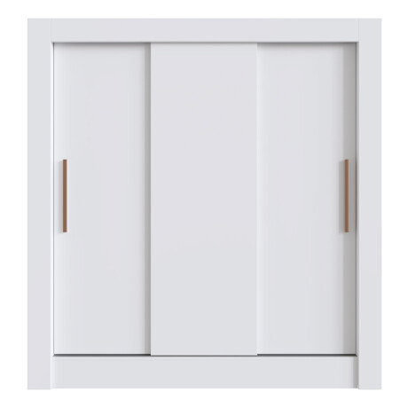 Placard Ropero 3 Puertas Corredizas Dormitorio Blanco