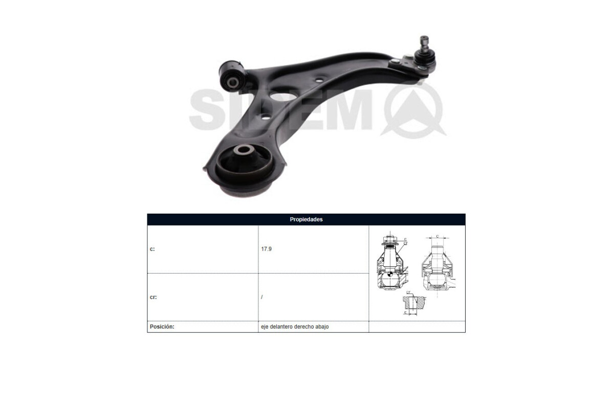 Parilla De Suspension Delantera Kia Sportage 15-25 Der Parilla De Suspension Delantera Kia Sportage 15-25 Der