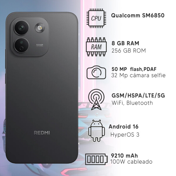 Xiaomi Redmi Note 17 Pro Max 8/256gb 5g + Regalo PK XIAOMI NOTE 17 PRO MAX 8/256 NEGRO+RE