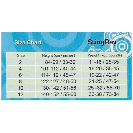 Traje Neopreno Stingray Hp Core Aqua Sphere Niño 2 001