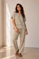 PANTALON LINO NET BEIGE