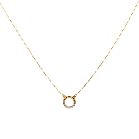 Cadena con Dije de Oro 9 ktes y Circonias Cadena con Dije de Oro 9 ktes y Circonias