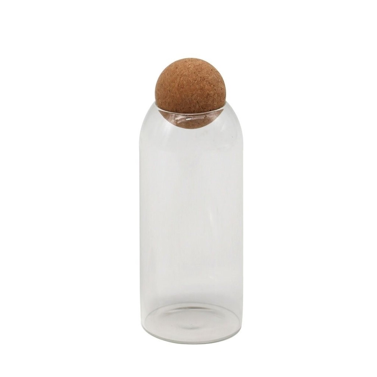 Recipiente Borosilicato 1100Ml Tapa Corcho D9.5Xh23 
