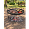 Parrilla portátil Flama de 48 cm con giro 360° y altura regulable Parrilla portátil Flama de 48 cm con giro 360° y altura regulable