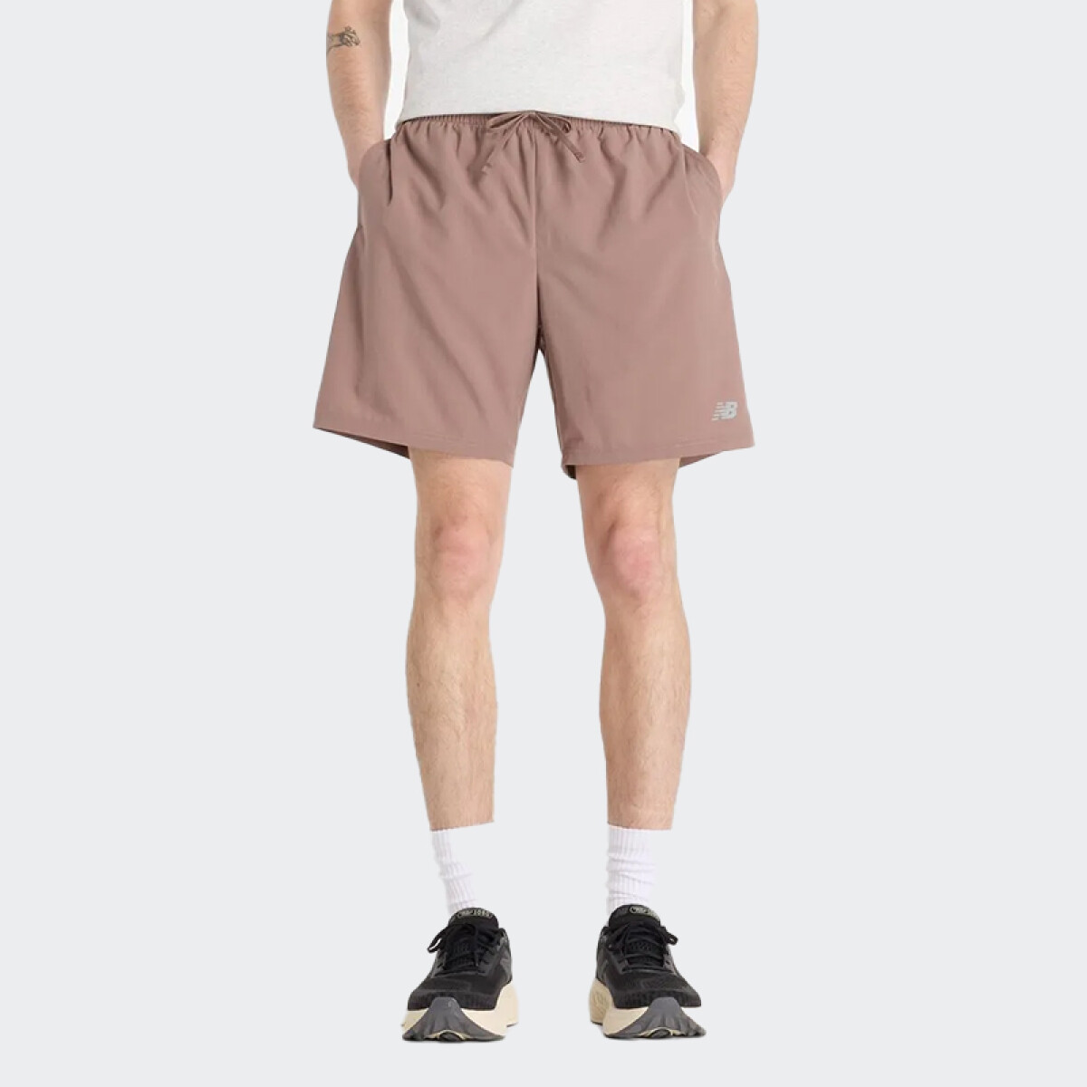 Short New Balance Hombre Sport Essentials 7 - Marrón 