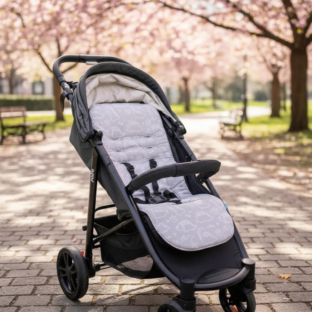 Colchon para coche universal BUBA dino gris