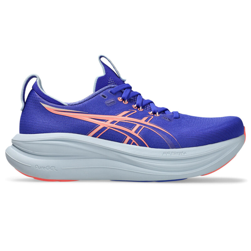 Zapatillas Running GEL-Nimbus 28 Mujer Cobalt Burst/sun Coral
