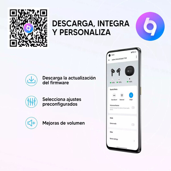 Auricular Realme Buds T110 BLANCO
