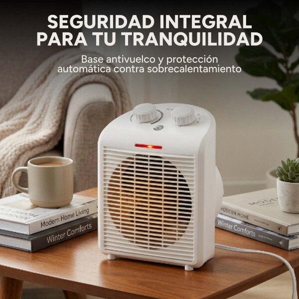 Caloventilador Goldtech 2000W 220V 2 Niveles Frío Calor Blanco