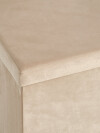 Puf AUNING 38x38 con almac terciopelo arena osc Puf AUNING 38x38 con almac terciopelo arena osc