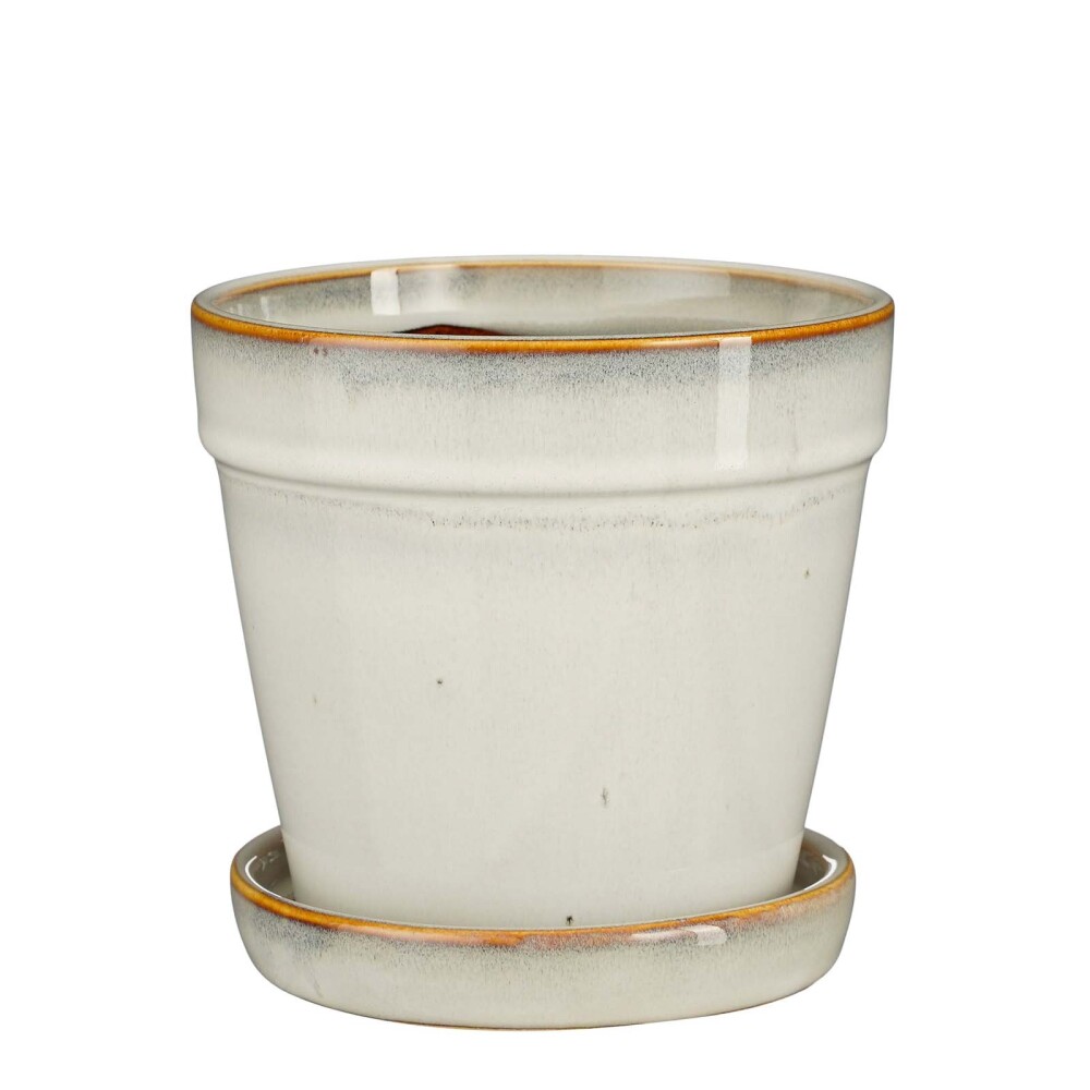 MACETA SMALL CERAMICA NATURAL-BEIGE CLINT