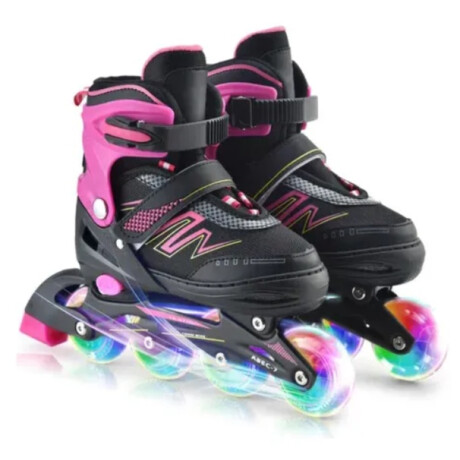 Rollers Patines Ajustables Con Luces Infantil talle S Rollers Patines Ajustables Con Luces Infantil Talle S