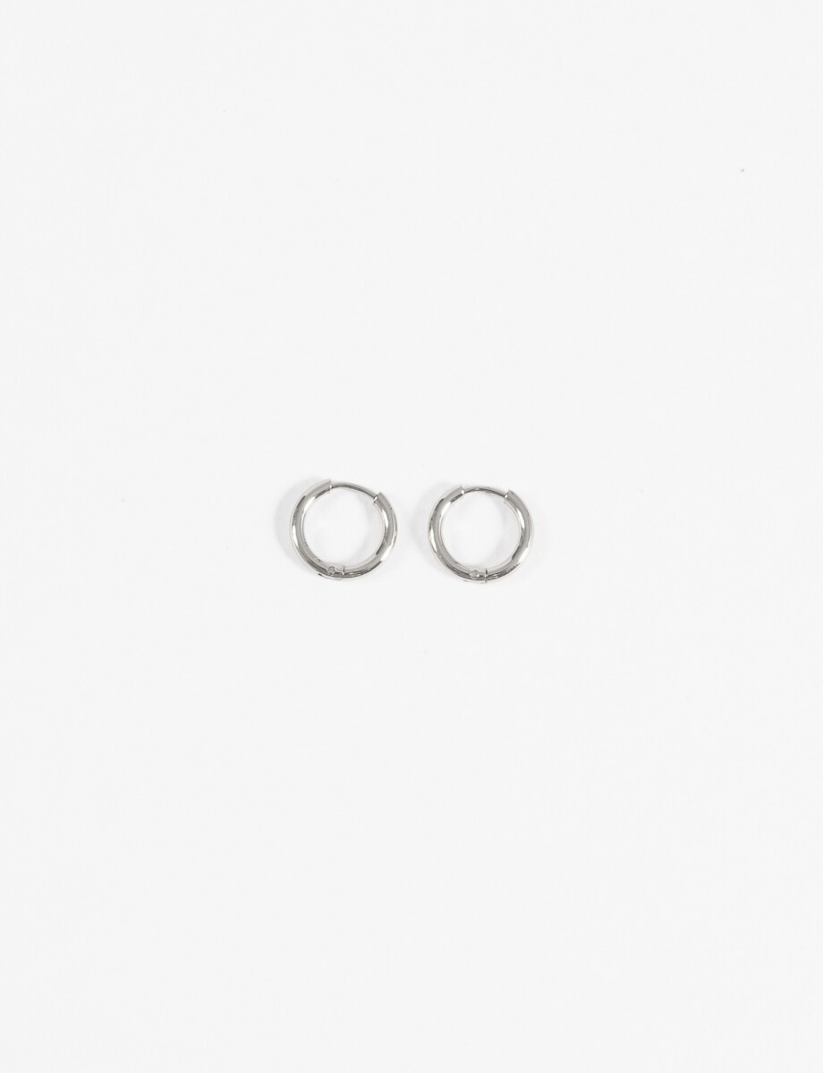Aros acero extra small - plateado 