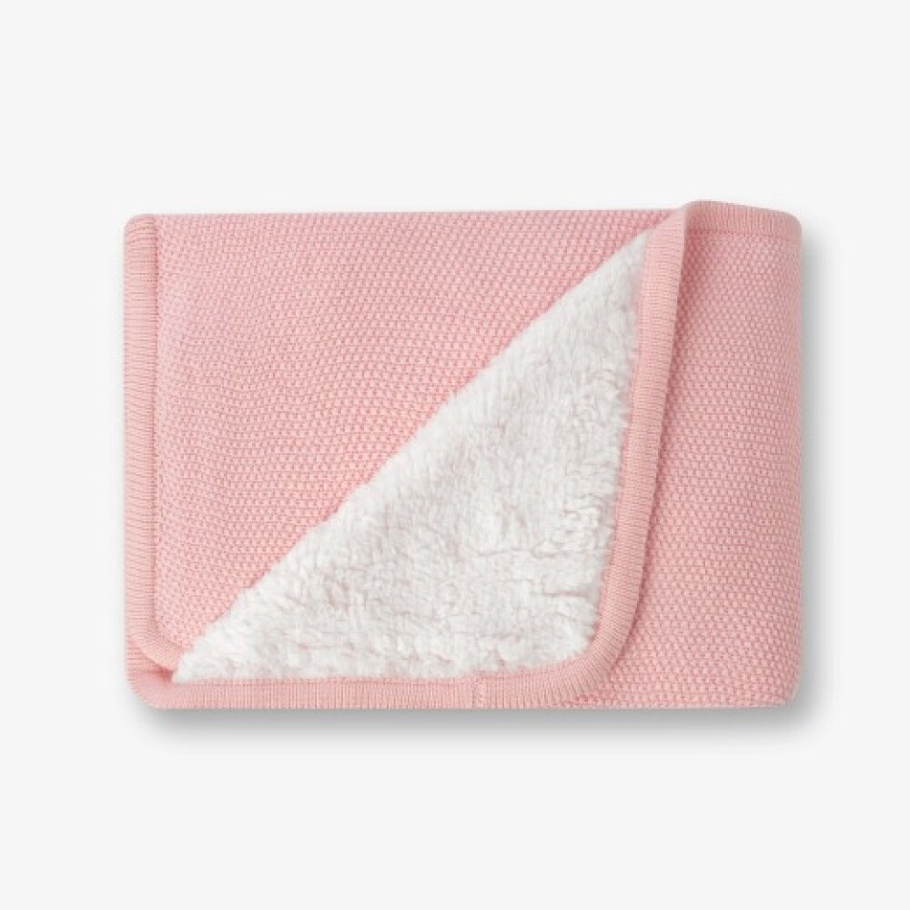 Manta rebozo hilo corderito KIKKABOO rosado