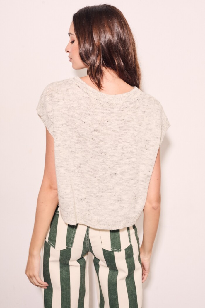 Chaleco Gris Melange