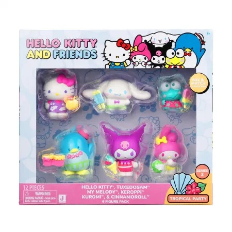 Set de personajes Hello kitty x6 Set de personajes Hello kitty x6