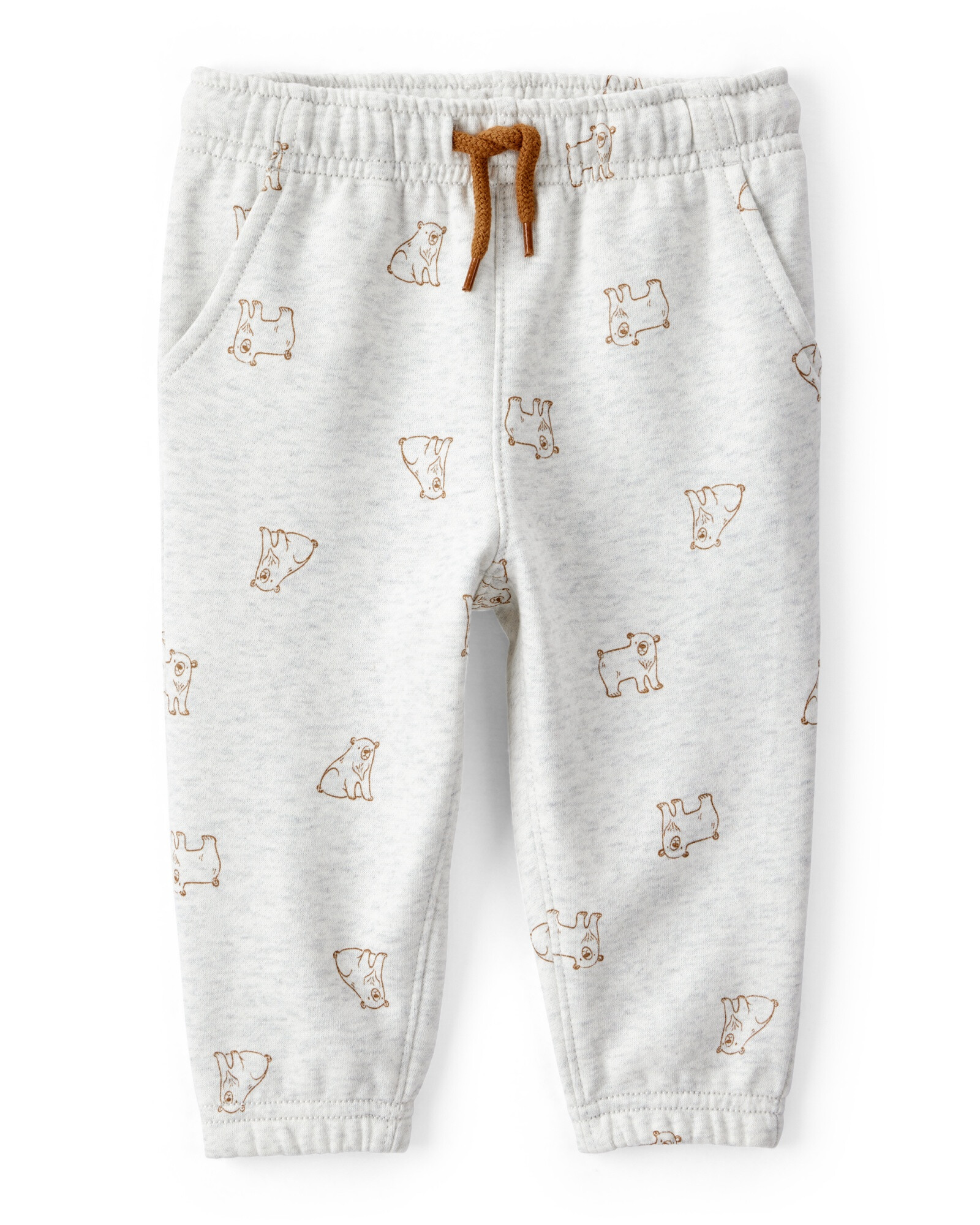 Set dos piezas de algodón, pantalón y canguro, diseño osos Sin color