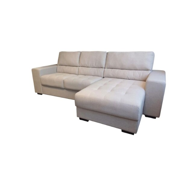 SOFA 2 CUERPOS BRAZO IZQUIERDO + CHAISE DERECHO - TAPIZADO TELA ARENA SOFA 2 CUERPOS BRAZO IZQUIERDO + CHAISE DERECHO - TAPIZADO TELA ARENA
