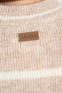 Chaleco Tejido Rayado Nacar