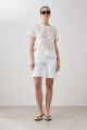 Blusa encaje blanco