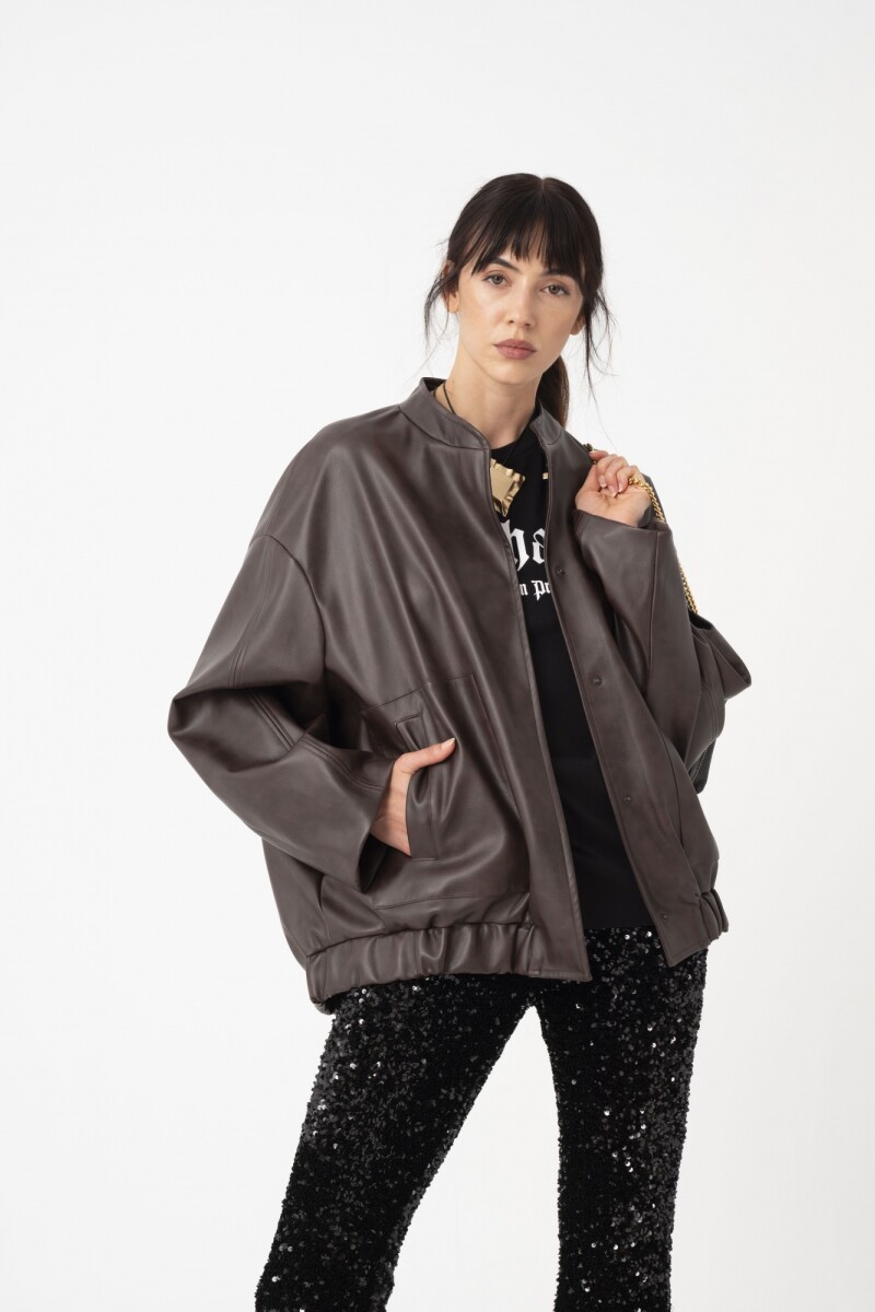CHAQUETA BOMBER Marron