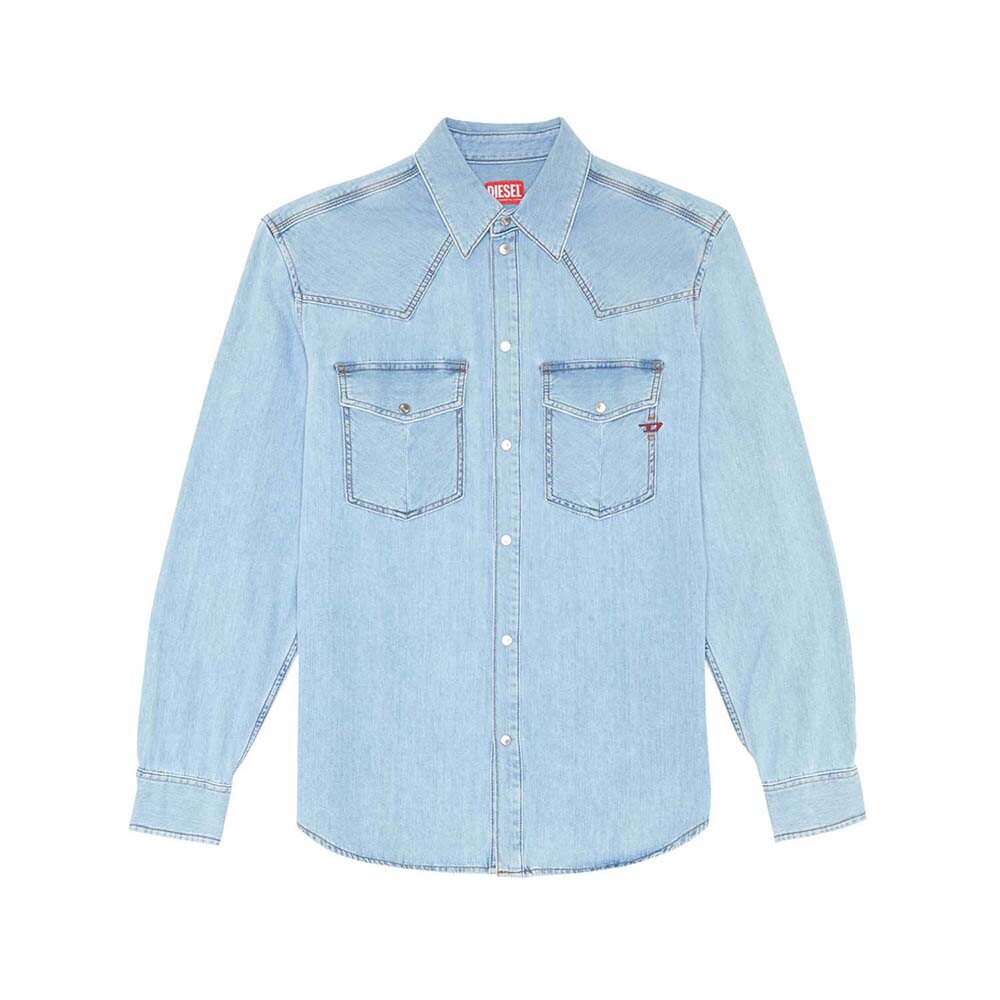 Camisa Para Hombre D-Ocean Blue Denim