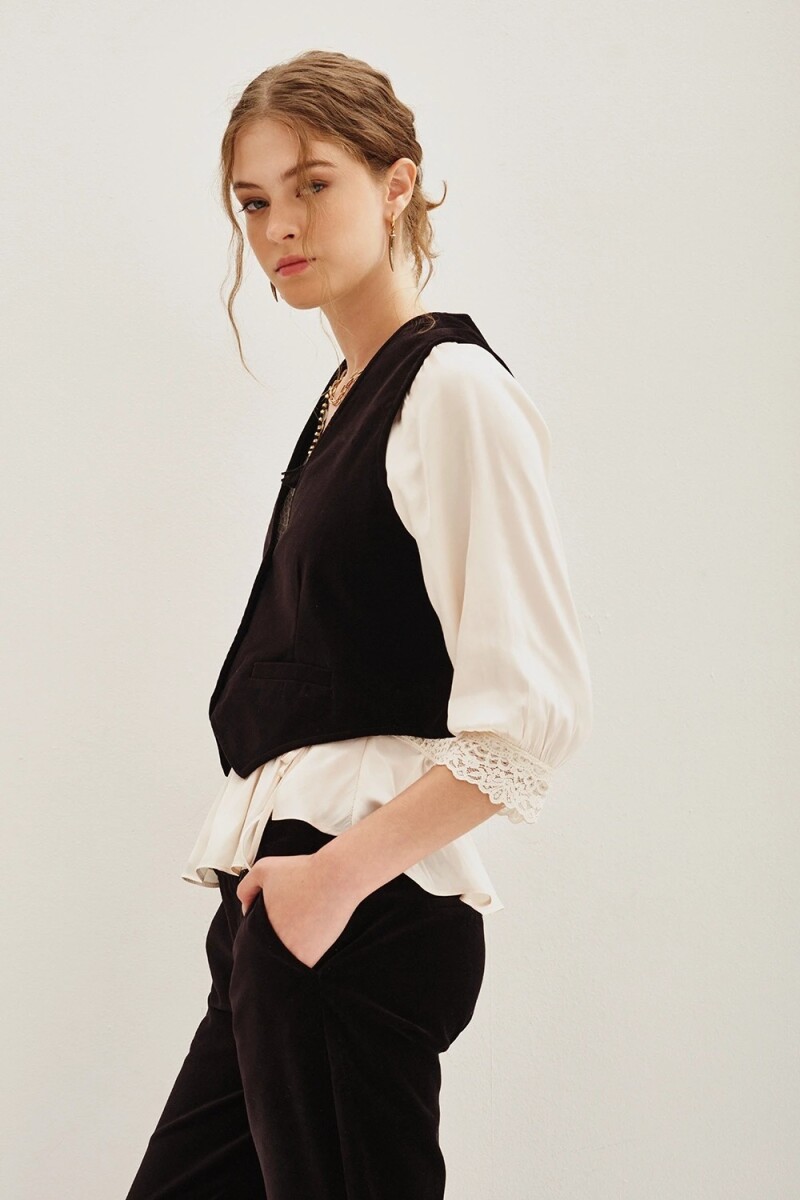 Chaleco Taylor Velvet Negro