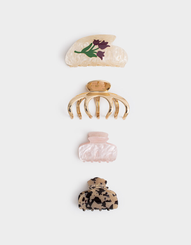 Broches Sets Set por 4 Set De Broches - Combinacion Multicolor