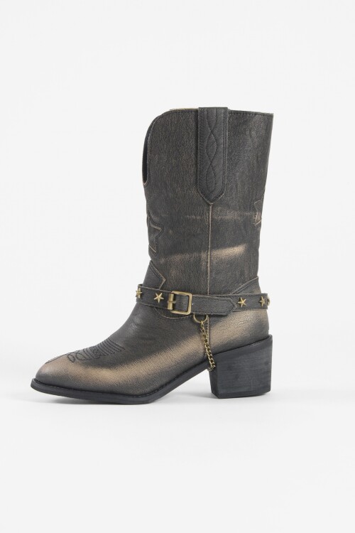 Botas tejanas Oleaje marrón