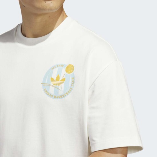 Remera Adidas Basketball Blanco