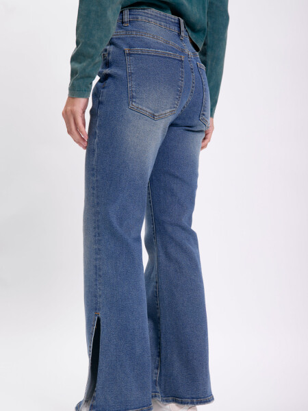 Pantalón jean oxford Azul Medio