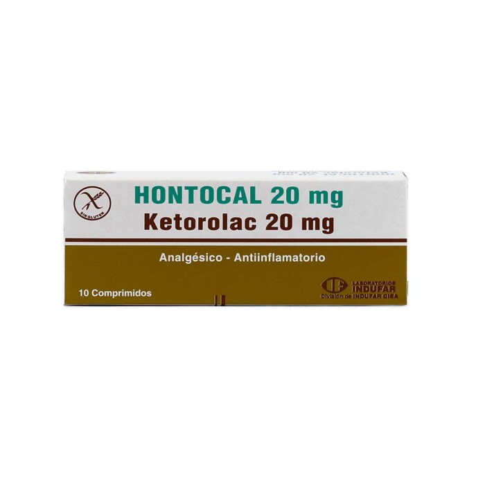 HONTOCAL 20 MG. CJ X 10 COMPRIMIDOS única