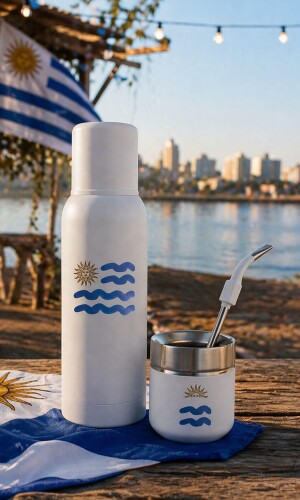 KIT MATERO ENERGY URUGUAY BLANCO