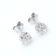 Caravanas oro 18k blanco y brillantes Caravanas oro 18k blanco y brillantes
