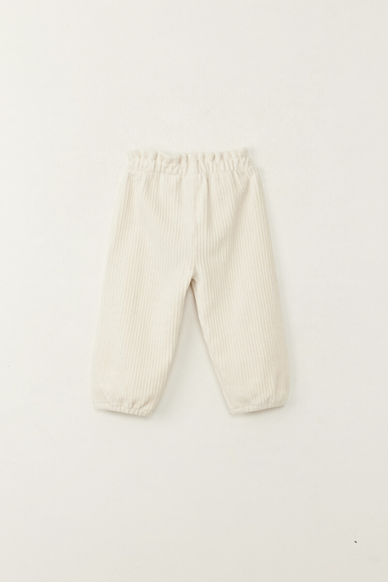 Pantalón pana Beige