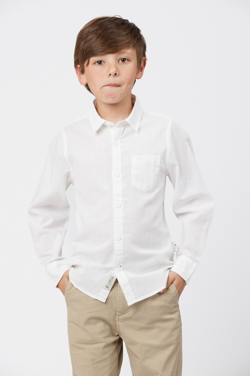 CAMISA DE LINO Blanco