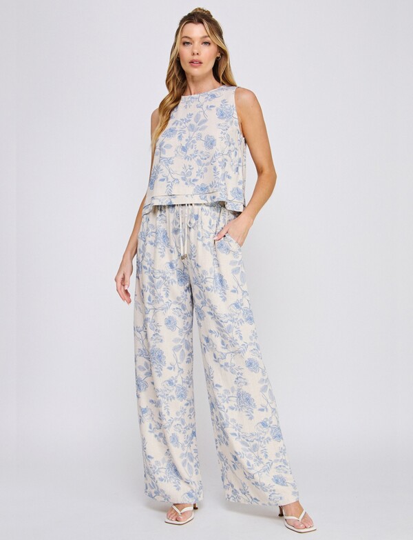 Palazzo De Lino Estampado MULTI/AZUL