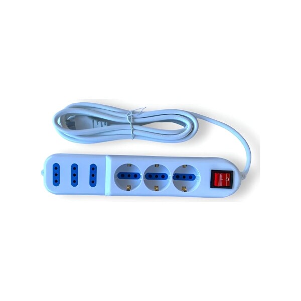 ALARGUE 3 SCHUKO+3 MOD 3 EN LINEA 3MTS 203066 Alargue 3 Schuko+3 Mod 3 En Linea 3mts 203066