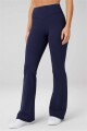 Pantalón Pureluxe High-Waisted Tlc Kick Flare Mujer Deep Navy