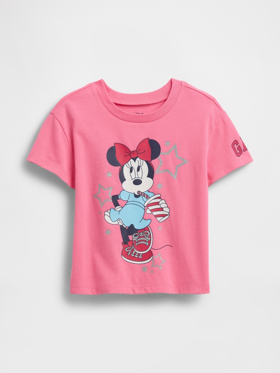 Remera Disney Toddler Niña - Neon Impulsive Pink 