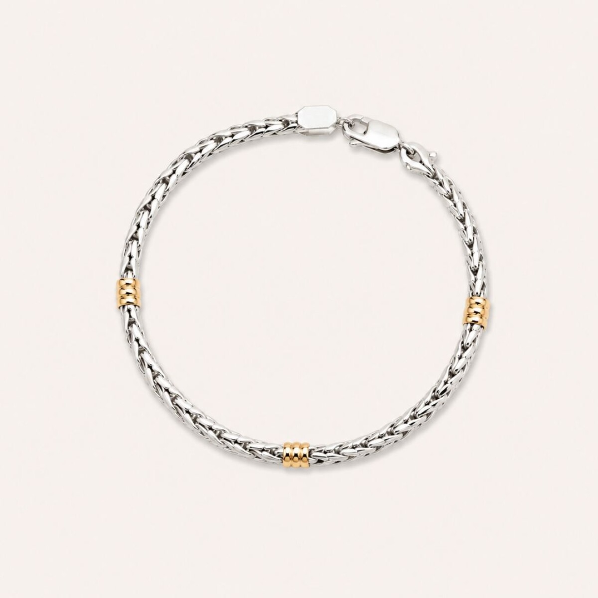 Pulsera Espiga N2 - Plata y Oro 