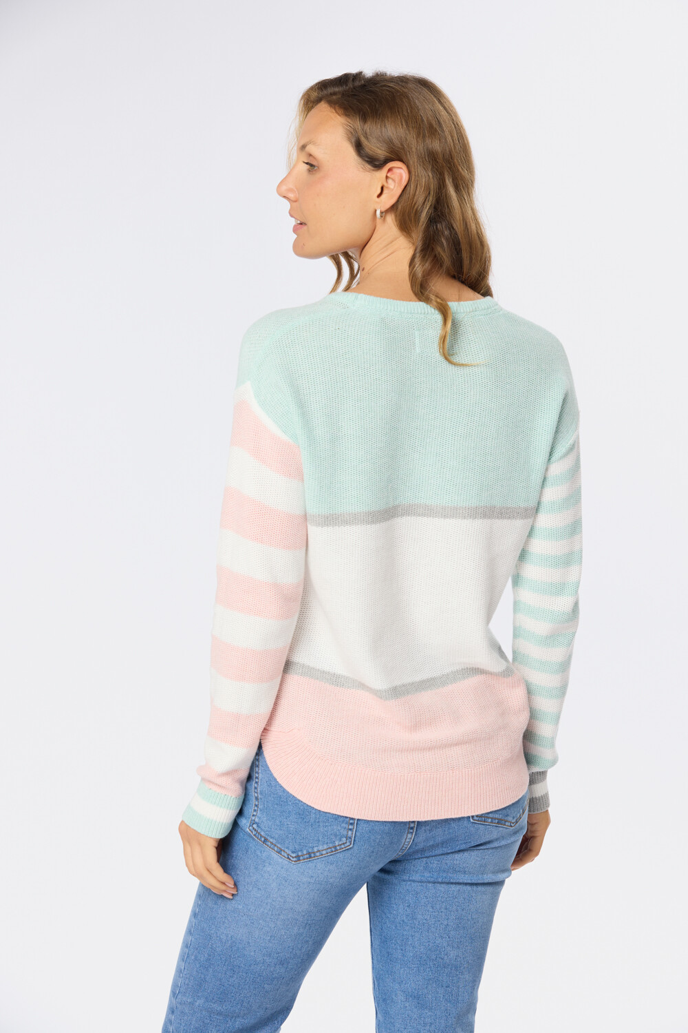 BUZO TEJIDO RAYADO Verde