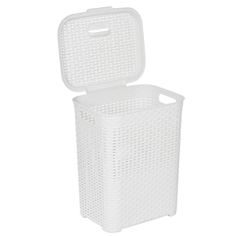 Cesto para ropa 45 lts BLANCO