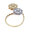 Anillo Lucky doble trébol de oro 18k Anillo Lucky doble trébol de oro 18k