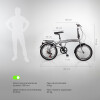 Bicicleta Plegable Rodado 20 Shimano Parrilla Gris