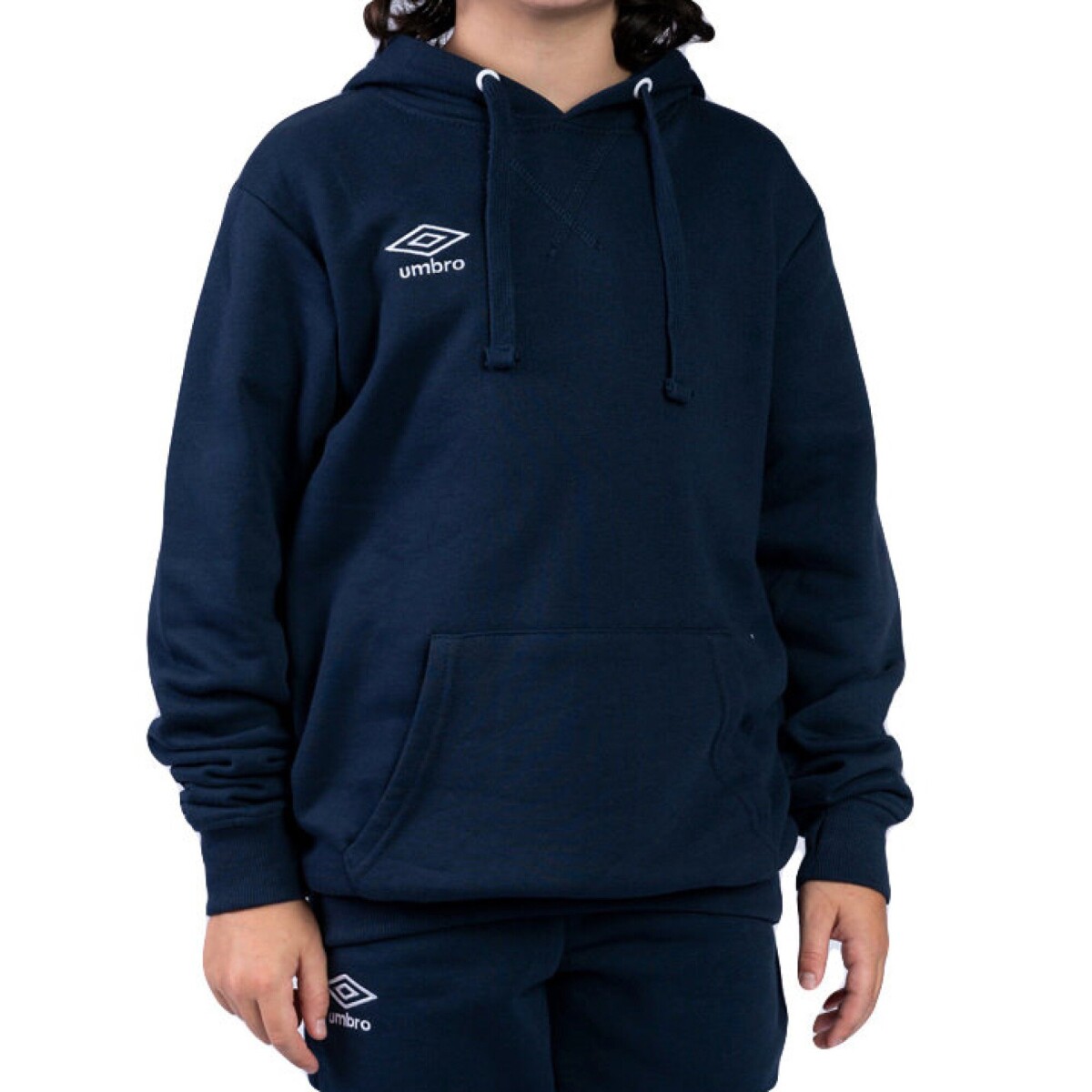 Canguro Infantil Umbro C/ Capucha Junior - Azul Marino 