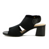 Modare Sandalia Dama Taco Cuadrado Bajo Capellada Strech Pulse Elast Negro