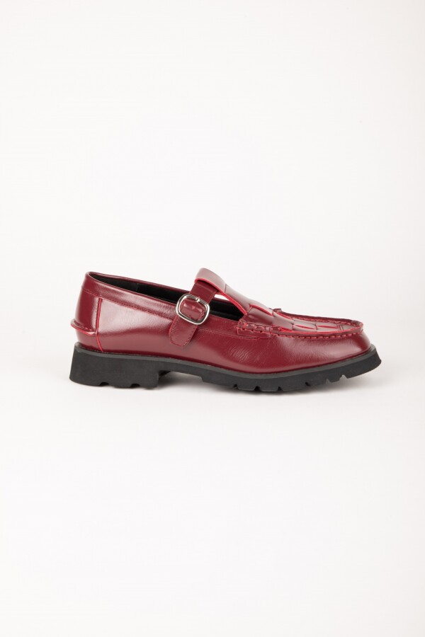 ZAPATO BANDO Rojo Oscuro