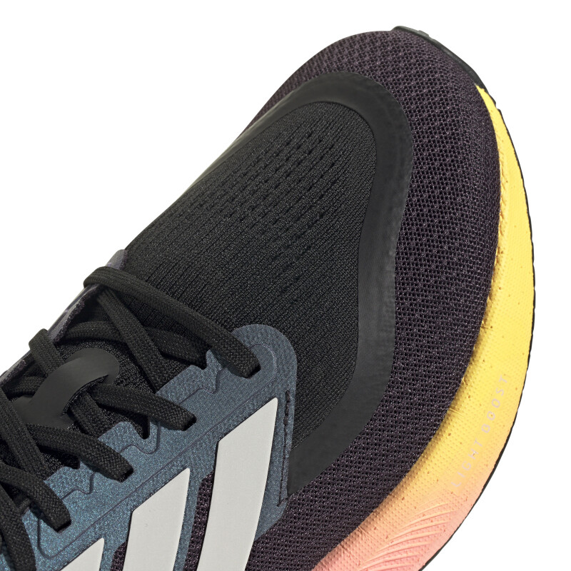 Championes de Hombre Adidas Pureboost 5 Negro - Violeta - Blanco
